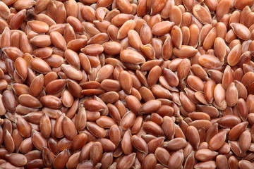 Linen. Flax seeds close-up. Background.Texture.Full depth focus