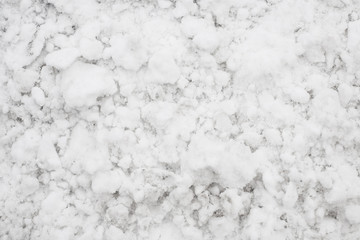 White snow background.