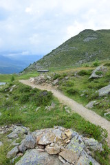 Fototapeta na wymiar Wanderung in den Bergen