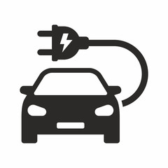 Electric car icon