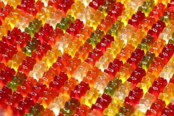 Bunte Gummibärchen/ Gummibären (Süßigkeiten aus Deutschland)