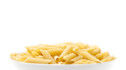 Pasta penne macaroni in bow