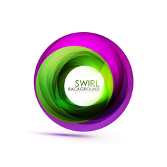 Abstract swirl banner, circle vector abstract background with copy space