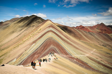 Rainbow Mountain Peru - obrazy, fototapety, plakaty