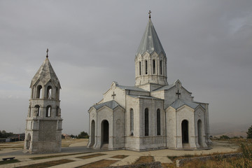 The Holy Savior Cathedral in in Stepanakert, Nagorno-Karabakh (Artsakh) republic