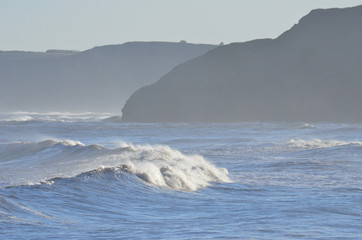 Cliffs and waves