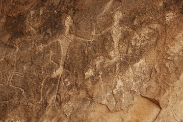 Ancient Petroglyphs at Gobustan National Park, Azerbaijan