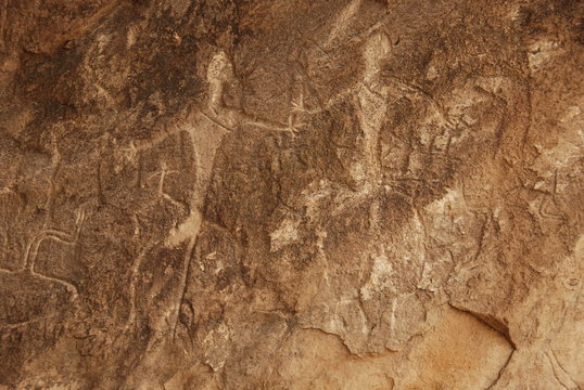 Ancient Petroglyphs at Gobustan National Park, Azerbaijan