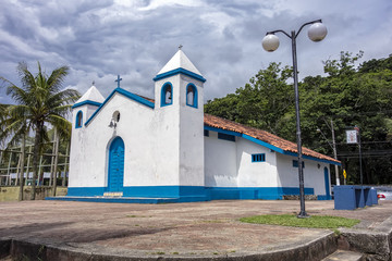 Chapel of St. Benedict in Big Beach, Praia Grande, Ilhabela - Sao Paulo, Brazil