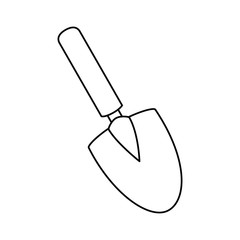 gardening shovel isolated icon vector illustration design