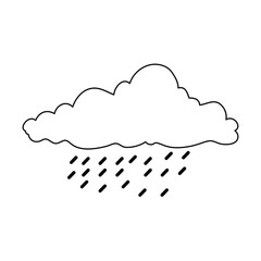 weather cloud rainy icon vector illustration design