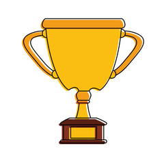 Trophy cup symbol icon vector illustration graphic design