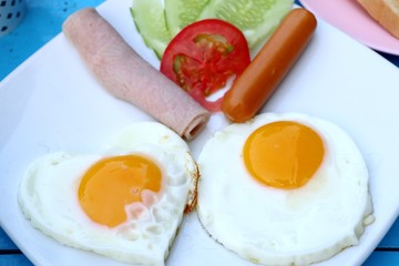 Egg breakfast and sausage