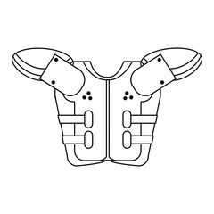 American football armour icon vector illustration graphic design