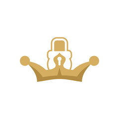 Lock King Logo Icon Design