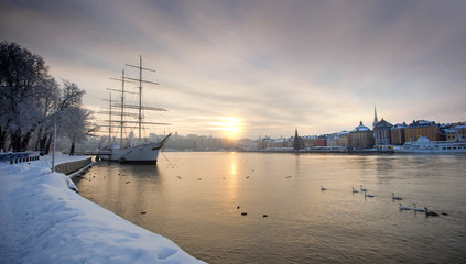 Fototapeta na wymiar Stockholm, Sweden in Winter