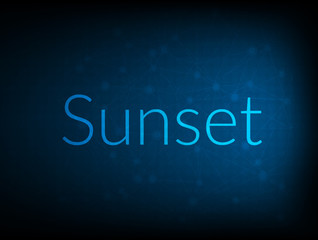 Sunset abstract Technology Backgound