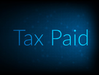 Tax Paid abstract Technology Backgound