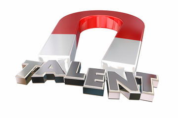 Talent Magnet Attracting Right Best People Candidates 3d Illustration