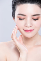 Obraz na płótnie Canvas beauty skin care concept