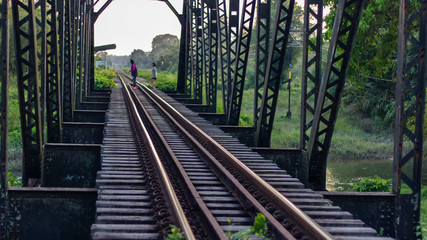 Railroad tracks in thailand
