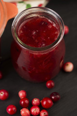 Cranberry jelly dessert