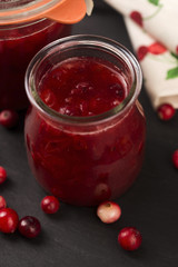 Cranberry jelly dessert
