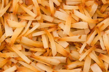 Roasted coconut flakes pattern background