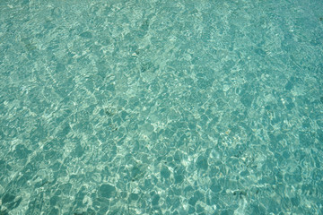 Transparent sea and emerald clear water.