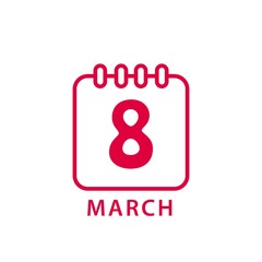 8 March Vector Template Design