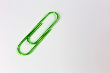 An concept Image of some paperclips with copy space