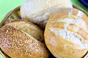 An concept Image of a bread roll - breakfast