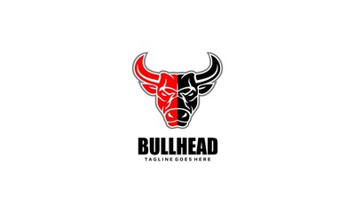 Bull Head Logo Vector