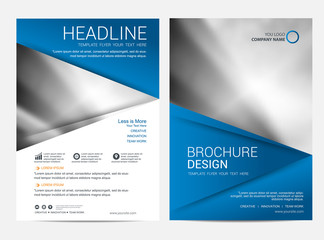 Brochure template flyer design vector background