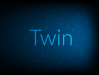 Twin abstract Technology Backgound