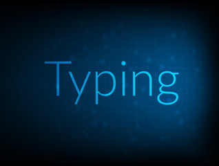 Typing abstract Technology Backgound