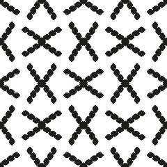 Black and White Seamless Ethnic Pattern. Vintage, Grunge, Abstract Tribal Background for Textile Design, Wallpaper, Surface Textures, Wrapping Paper