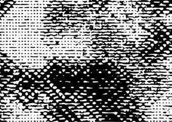 Black and White Grunge Dust Messy Background. Easy To Create Abstract Vintage, Dotted, Scratched Effect With Grain And Noise. Aged Design Element. Black and White Vector