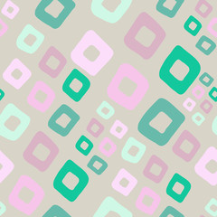 Geometric seamless patternin retro memphis style, fashion 80s - 90s. Hipster background with abstract geometric figures.