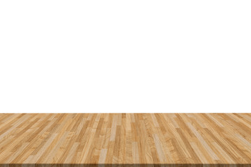 perspective vintage wood isolated on white background