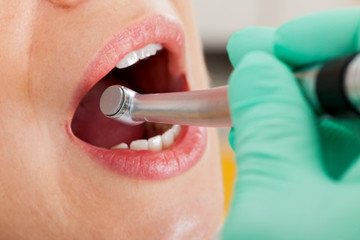 Dental treatment close up