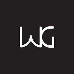 Fototapeta premium initial letter rounded logo modern white