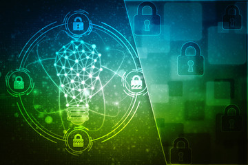 bulb future technology, innovation background, creative idea concept 