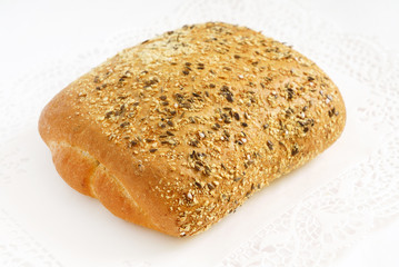 fresh bread with seeds