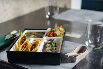 bento box in japanese restaurant