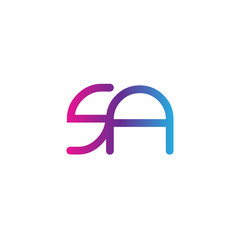 Obraz premium initial letter rounded logo modern, colorful gradient