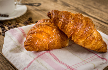 Croissant and coffee