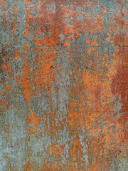 Obraz premium rust on metal surface covered with paint