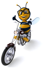 Obraz premium Fun bee - 3D Illustration