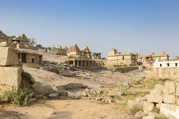 Fototapeta premium Hemakuta hill temples, Hampi, Karnataka, India